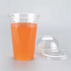 24 أوقية المشروبات الحيوانات الأليفة أكواب الشرب يمكن التخلص منها أكواب بلاستيكية مع أغطية قابلة لإعادة التدوير
