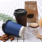 مشروب ساخن كوب ورقي يمكن التخلص منه أكواب قهوة قابلة للتلف 14 أونصة 16 أونصة