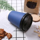 مشروب ساخن كوب ورقي يمكن التخلص منه أكواب قهوة قابلة للتلف 14 أونصة 16 أونصة