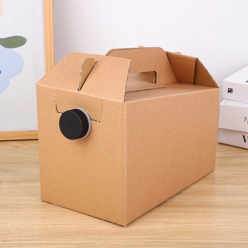 48oz Disposable Coffee Dispensers with Handle Cold Hot Drink Dispenser Box for Party, Catering, Office, Take Out