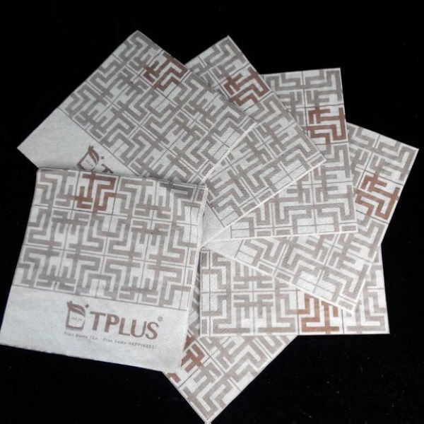 Custom Logo Printed flower Paper Napkins for Wedding Party Event Restaurant Use Wholesale