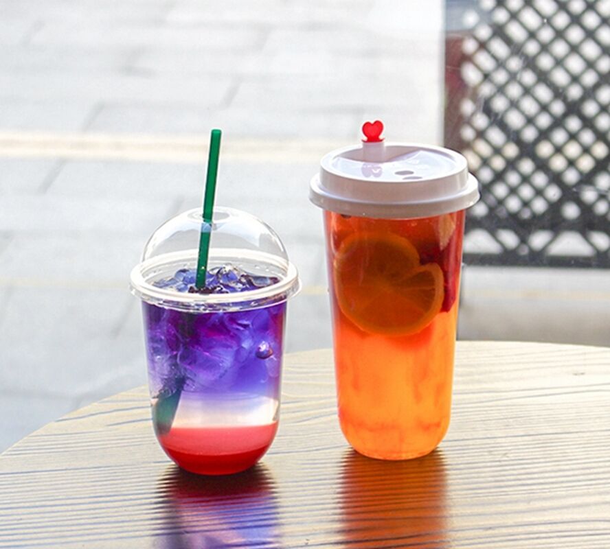 أكواب بلاستيكية لمرة واحدة ذات سطح ناعم مربع مجرف مثالي لمراسم المطاعم الحفلات والمكتب